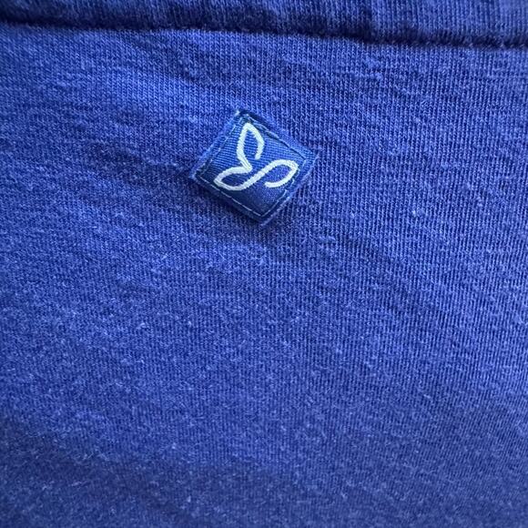 prAna Boho Hemp Cotton Yoga T-Shirt w/ Built-in Bra, Women S, Athleisure Workout - Picture 5 of 10